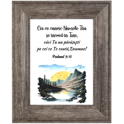 TABLOU 27x22 cm, Cei care cunosc numele Tau